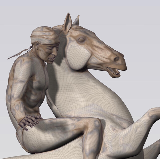 Horse & Rider(Detail)