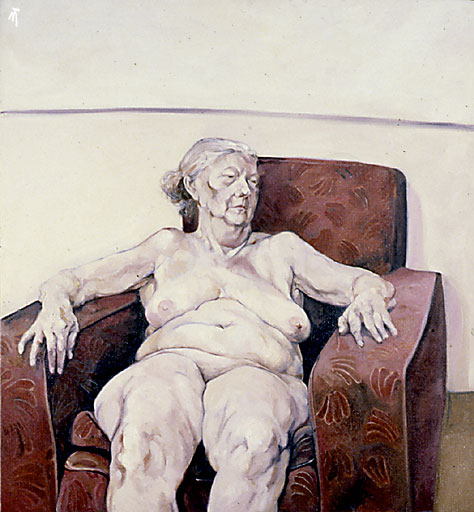 Nude portrait: Large Woman